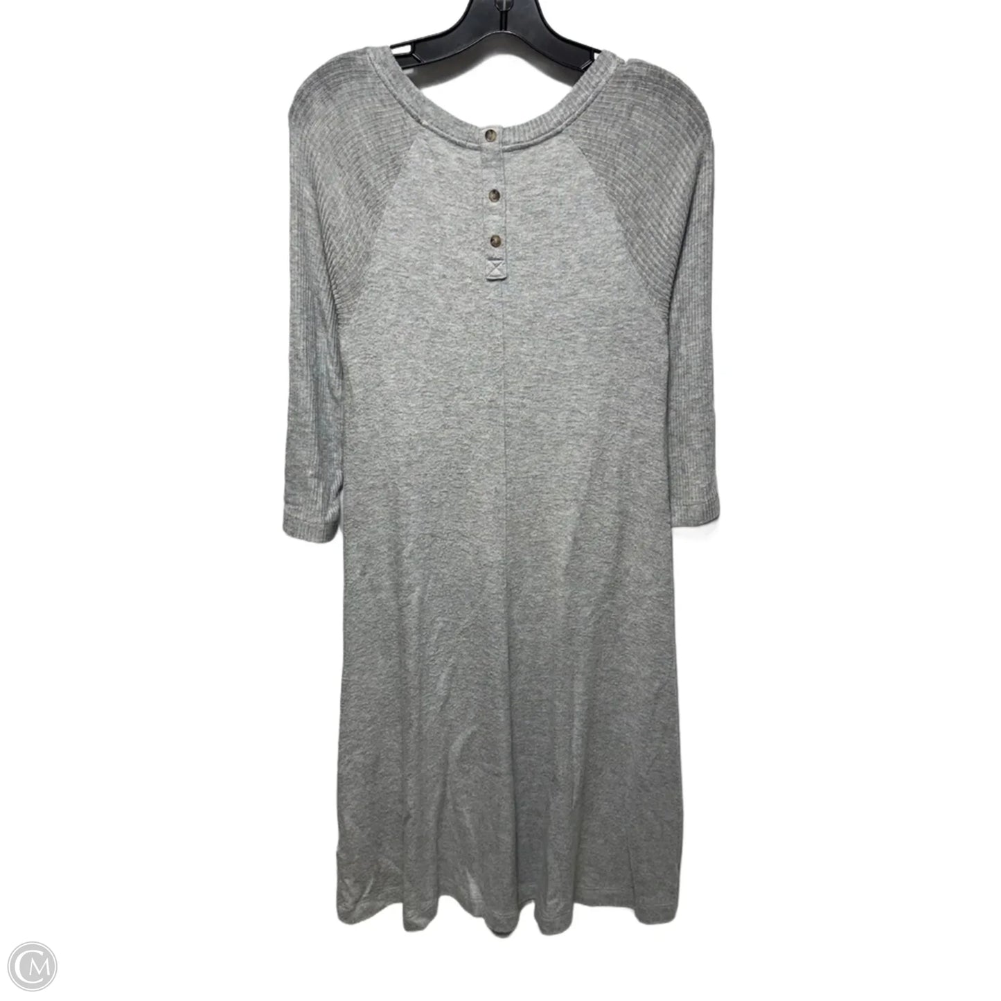 Dress Sweater By Three Dots In Grey, Size: S