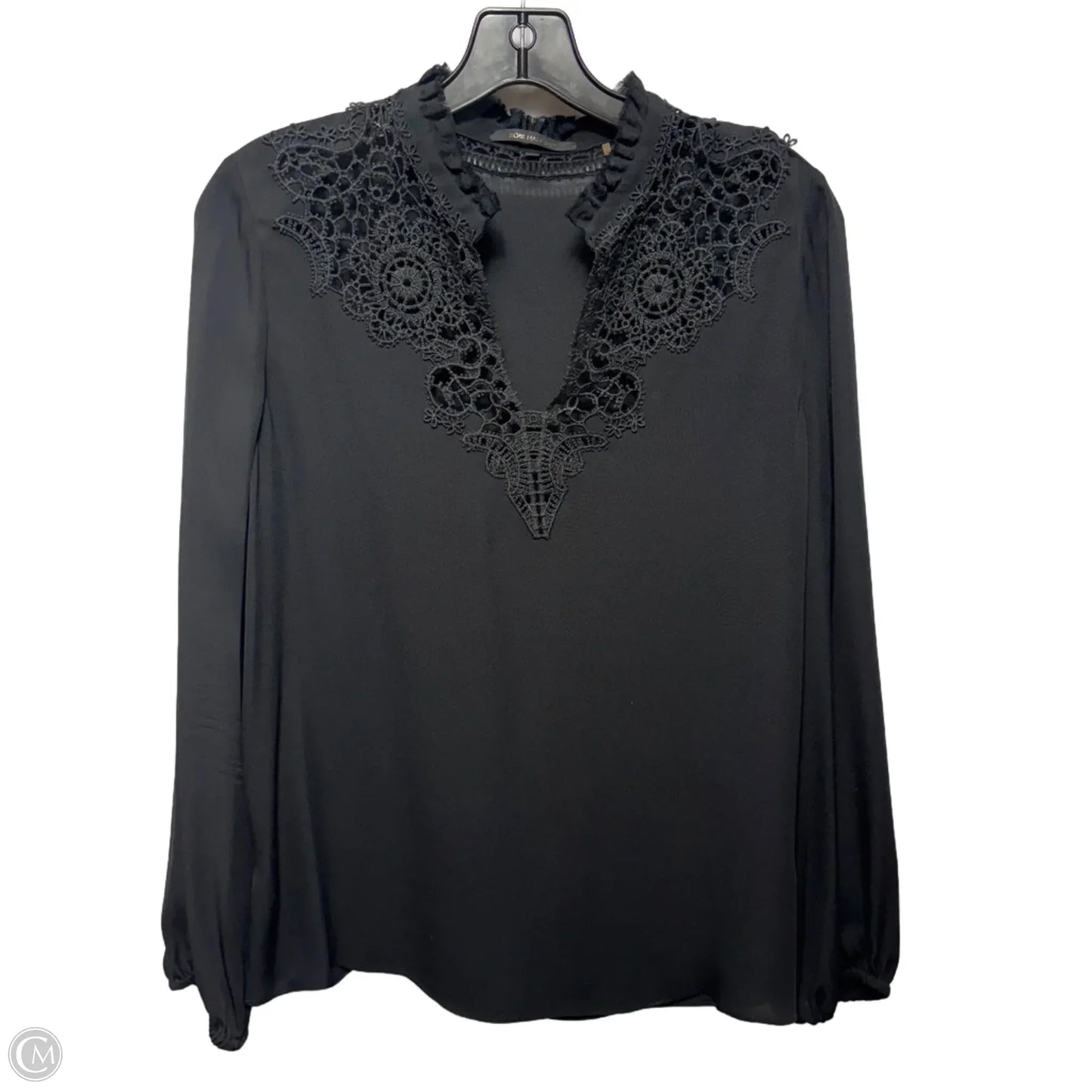 Silk Blouse Long Sleeve By Kobi Halperin In Black, Size: S