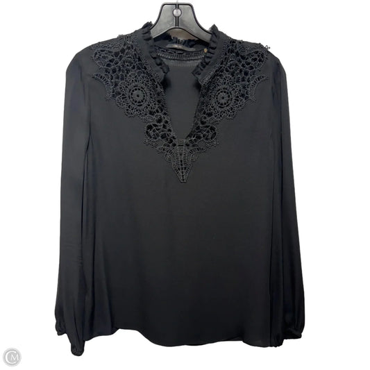 Silk Blouse Long Sleeve By Kobi Halperin In Black, Size: S