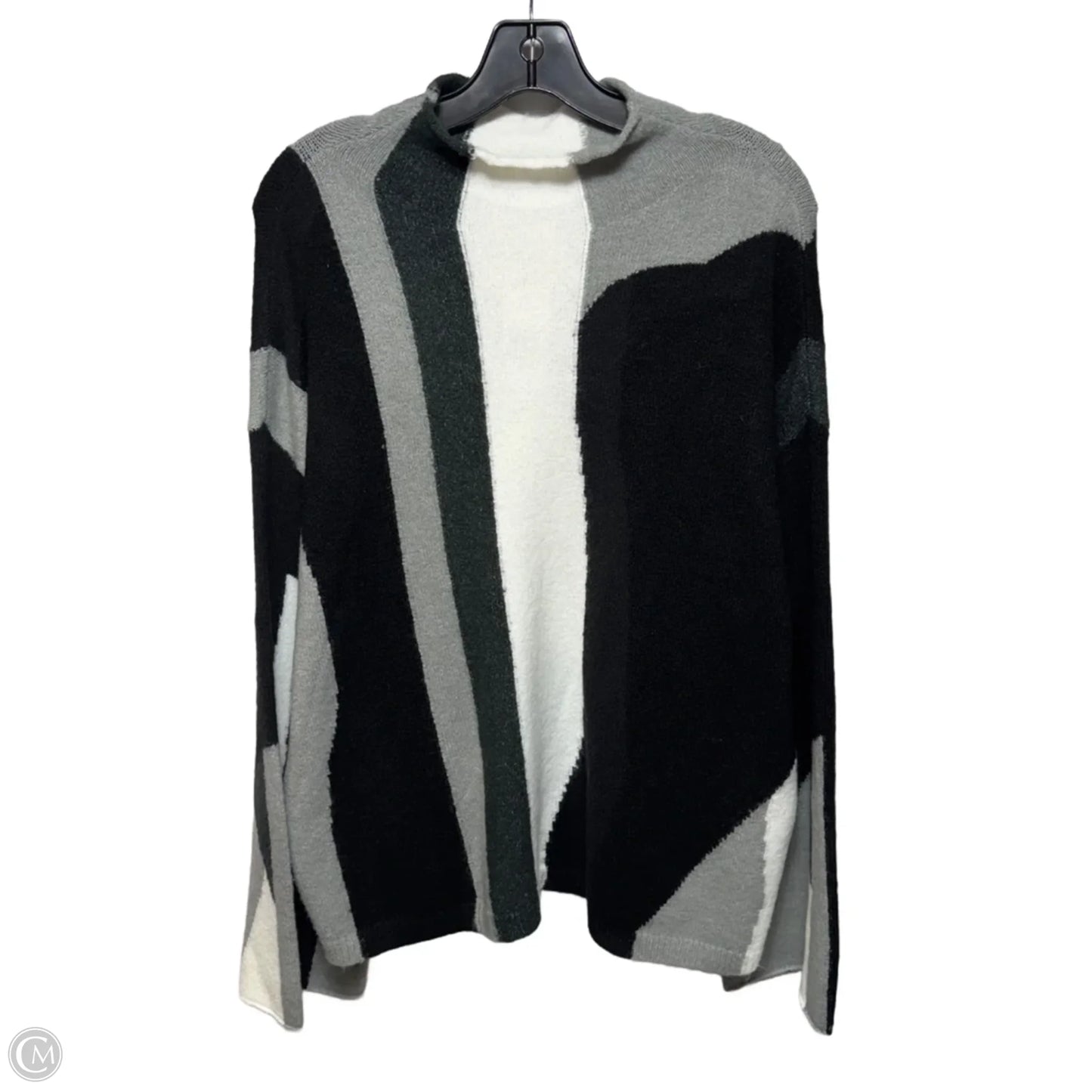 Sweater By Dkny In Dark Charcoal Grey mlt, Size: L
