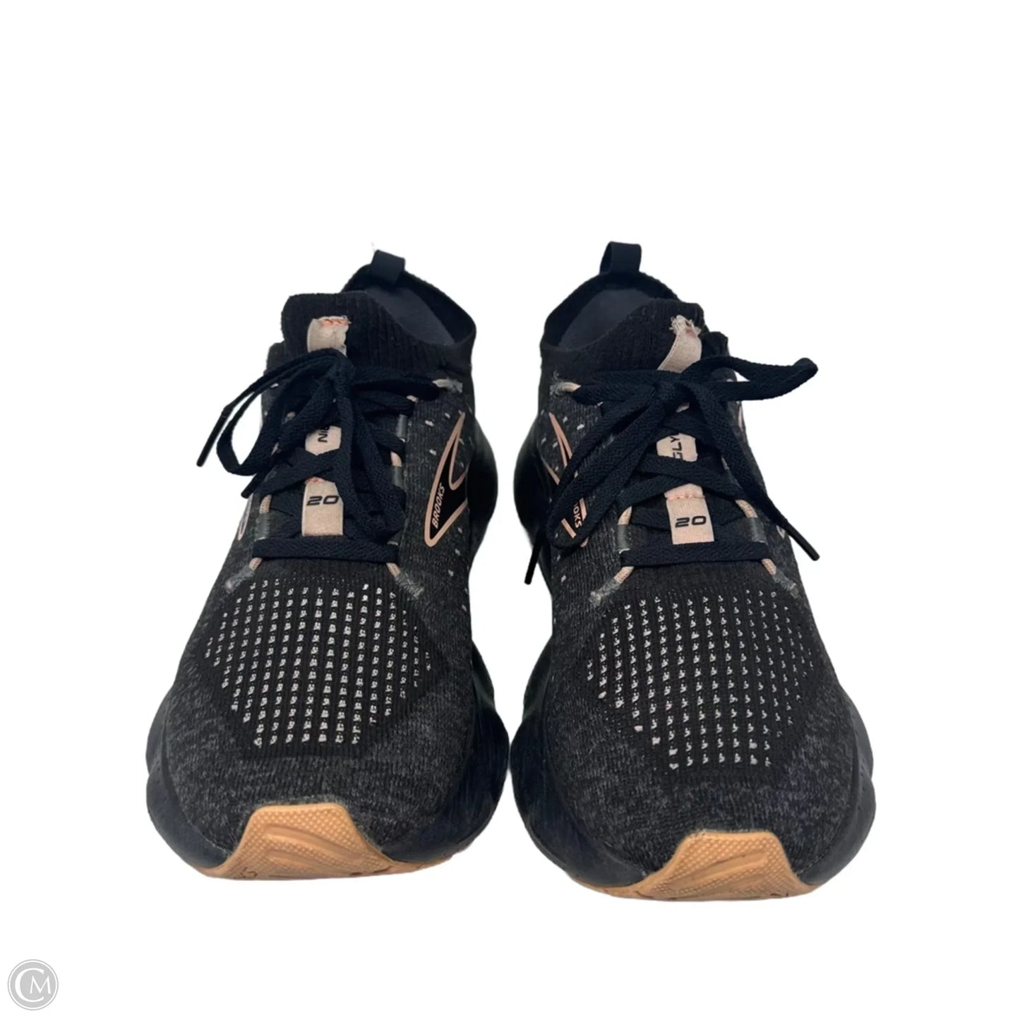 Shoes Athletic By Brooks In Grey & Tan, Size: 7.5