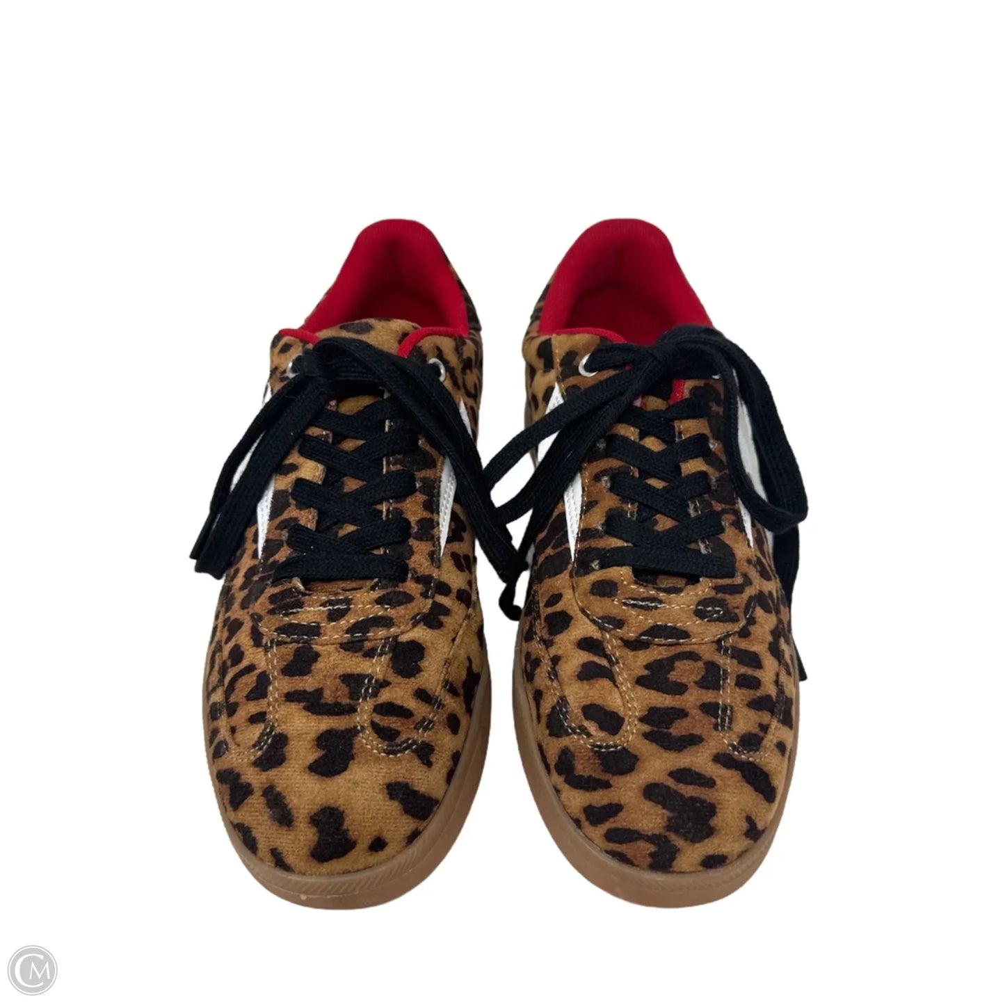Leopard Print Low-top Sneakers By Nicole Miller In Animal Print, Size: 7.5