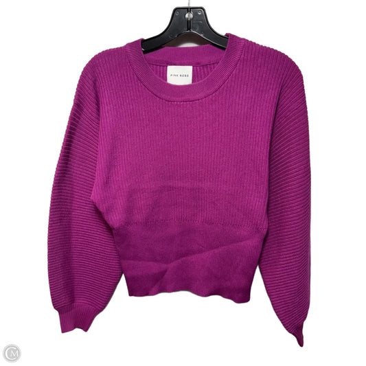 Sweater By Pink Rose In Purple, Size: M