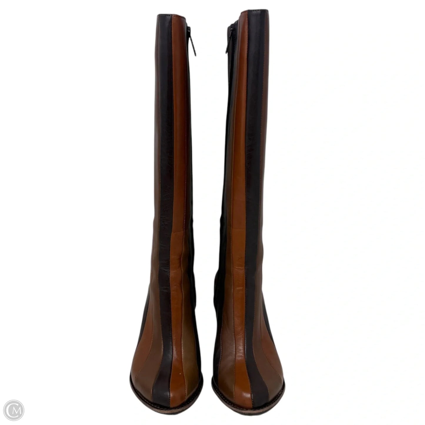 Kampot Boots Mid-calf By Tsubo In Striped Pattern, Size: 6