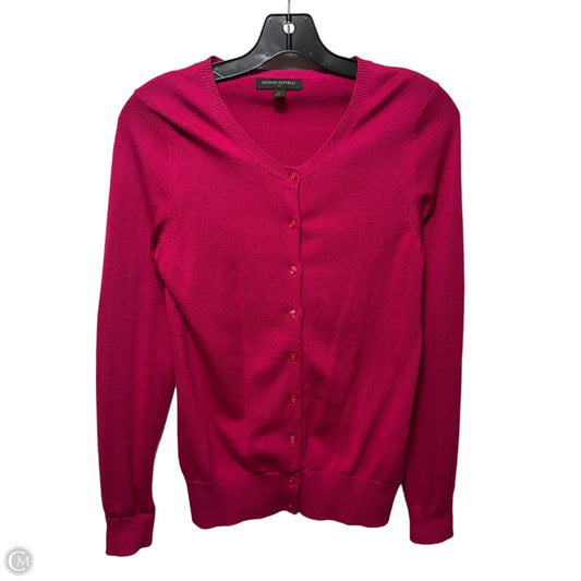 Sweater Cardigan By Banana Republic In Pink, Size: S