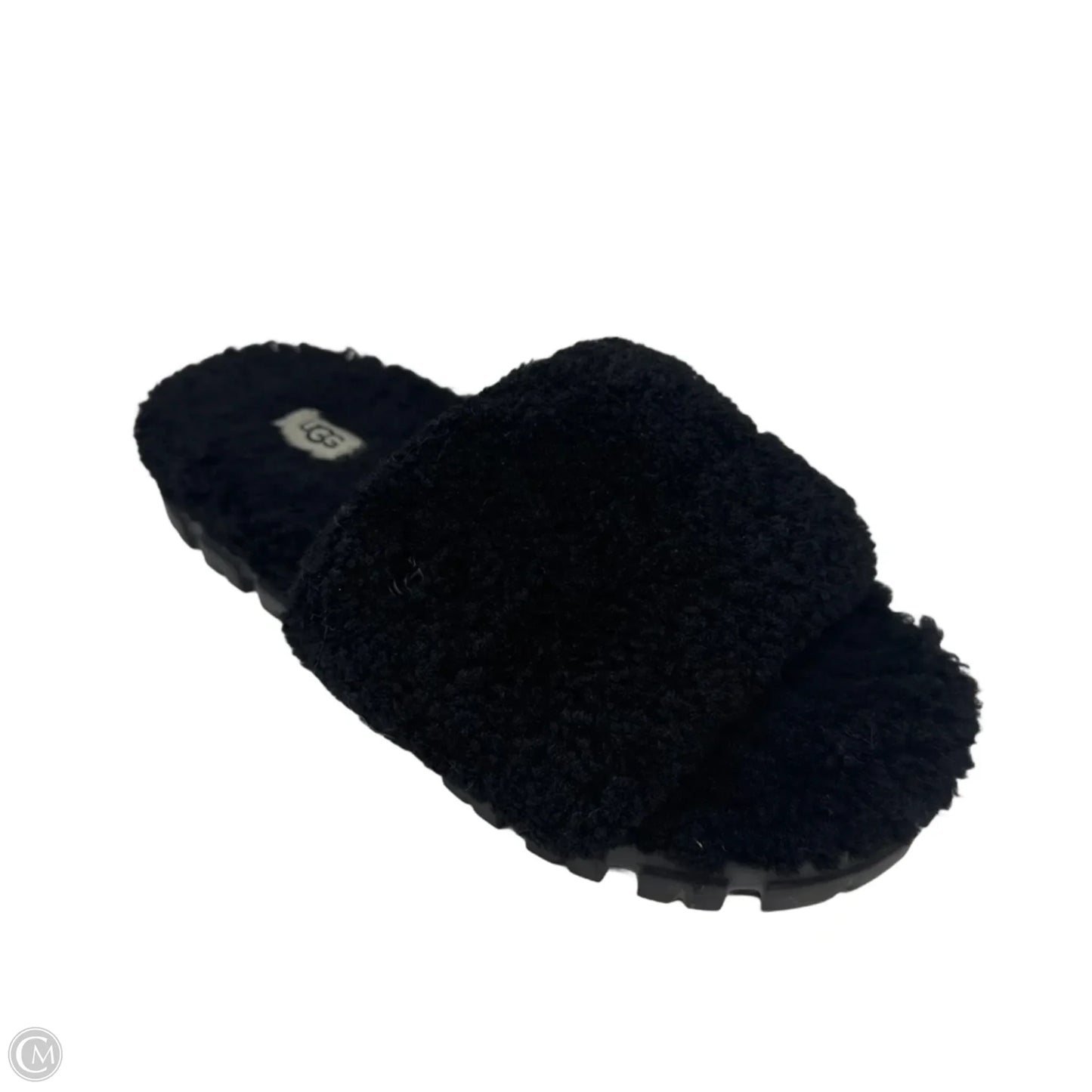 Cozetta Curly Indoor Outdoor Slippers Designer By Ugg In Black, Size: 9