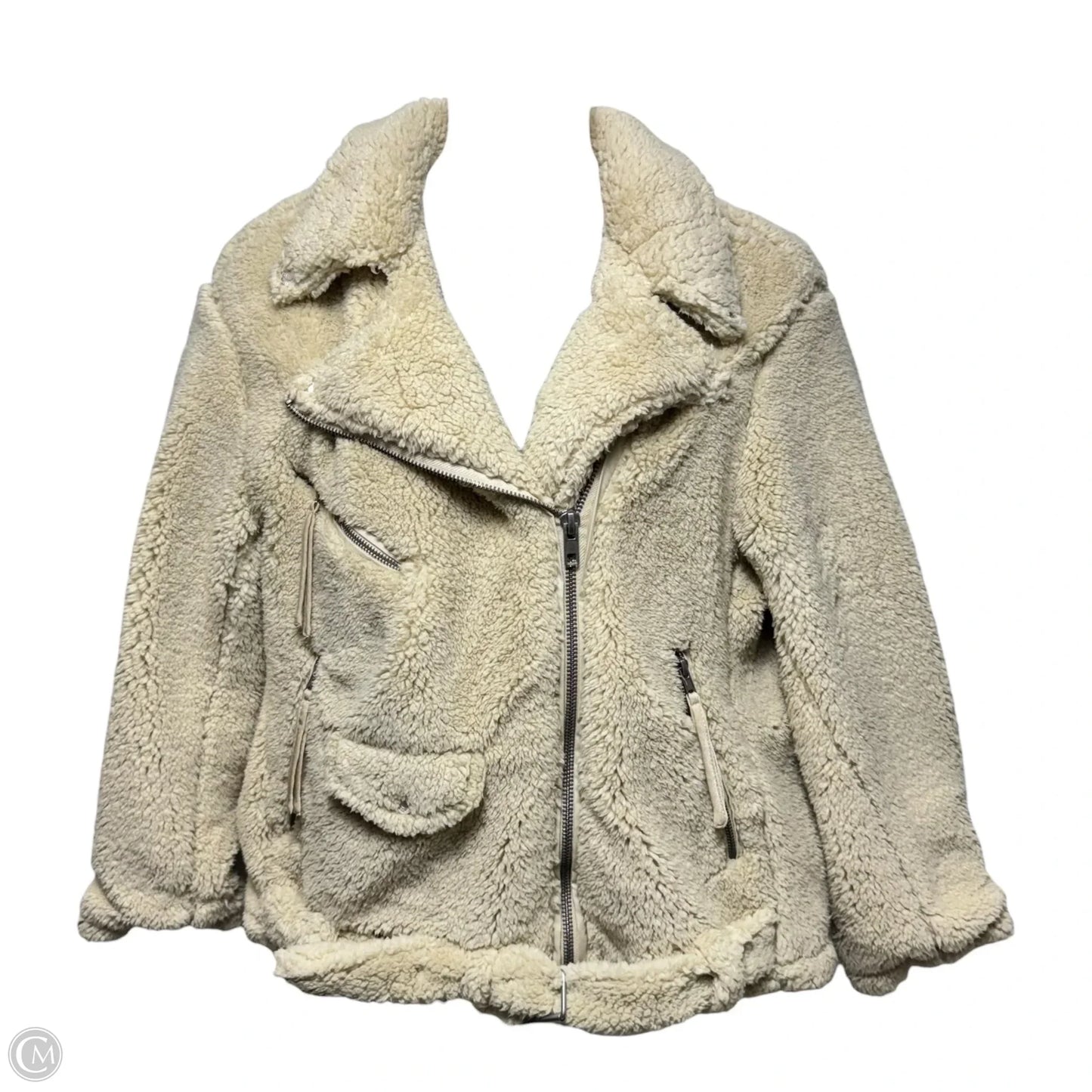 Teddy Moto Jacket By We The Free In Cream, Size: L