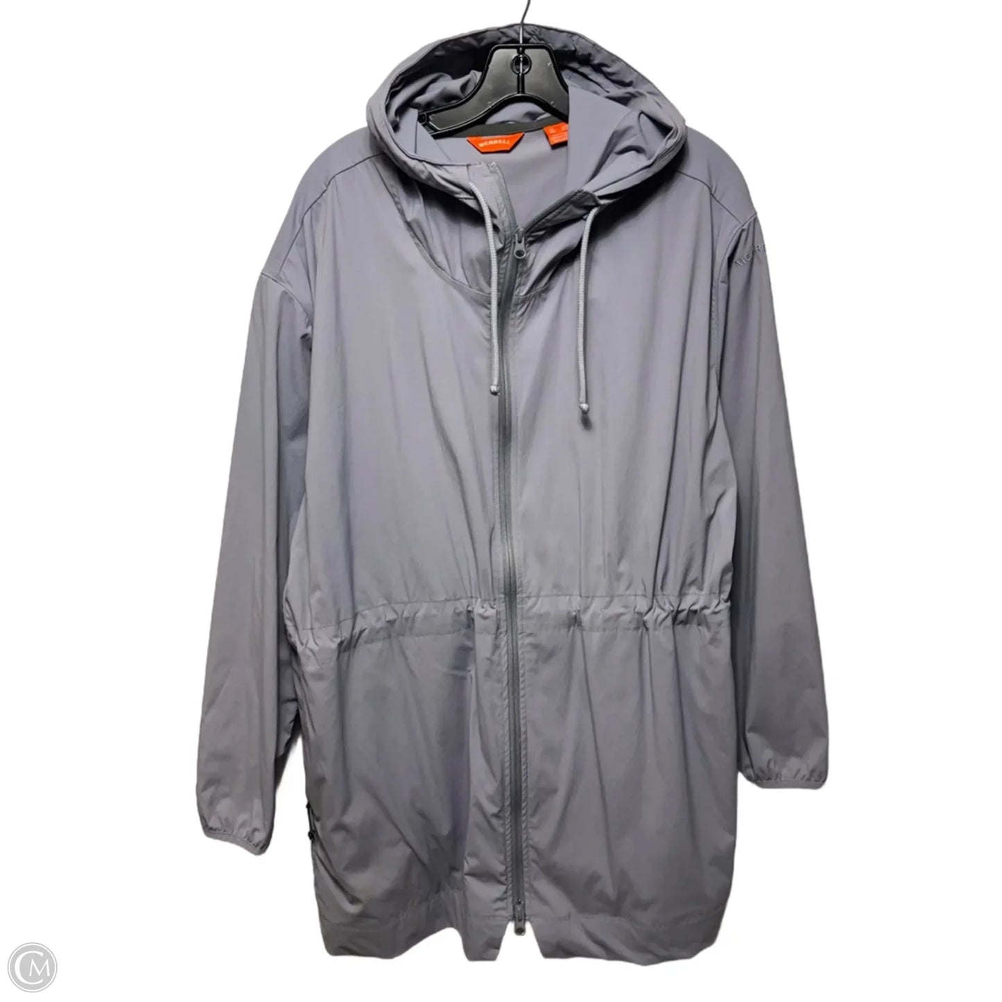 Jacket Windbreaker By Merrell In Grey, Size: Xl