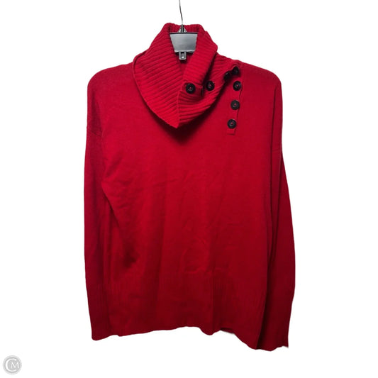 Sweater Cashmere By Anne Klein In Red, Size: L
