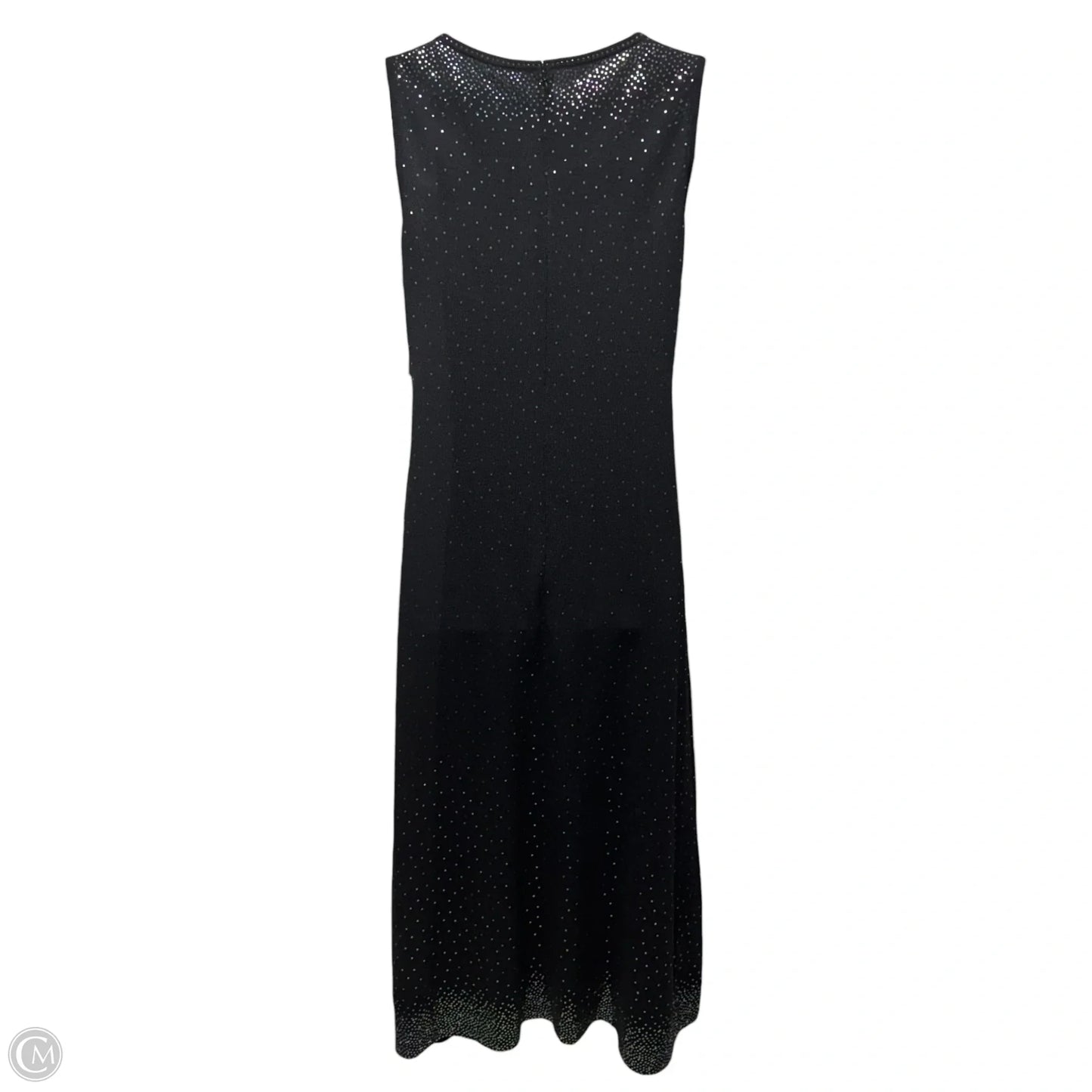 Paillette Knit Maxi Dress Luxury Designer By St John Evening In Black, Size: 10