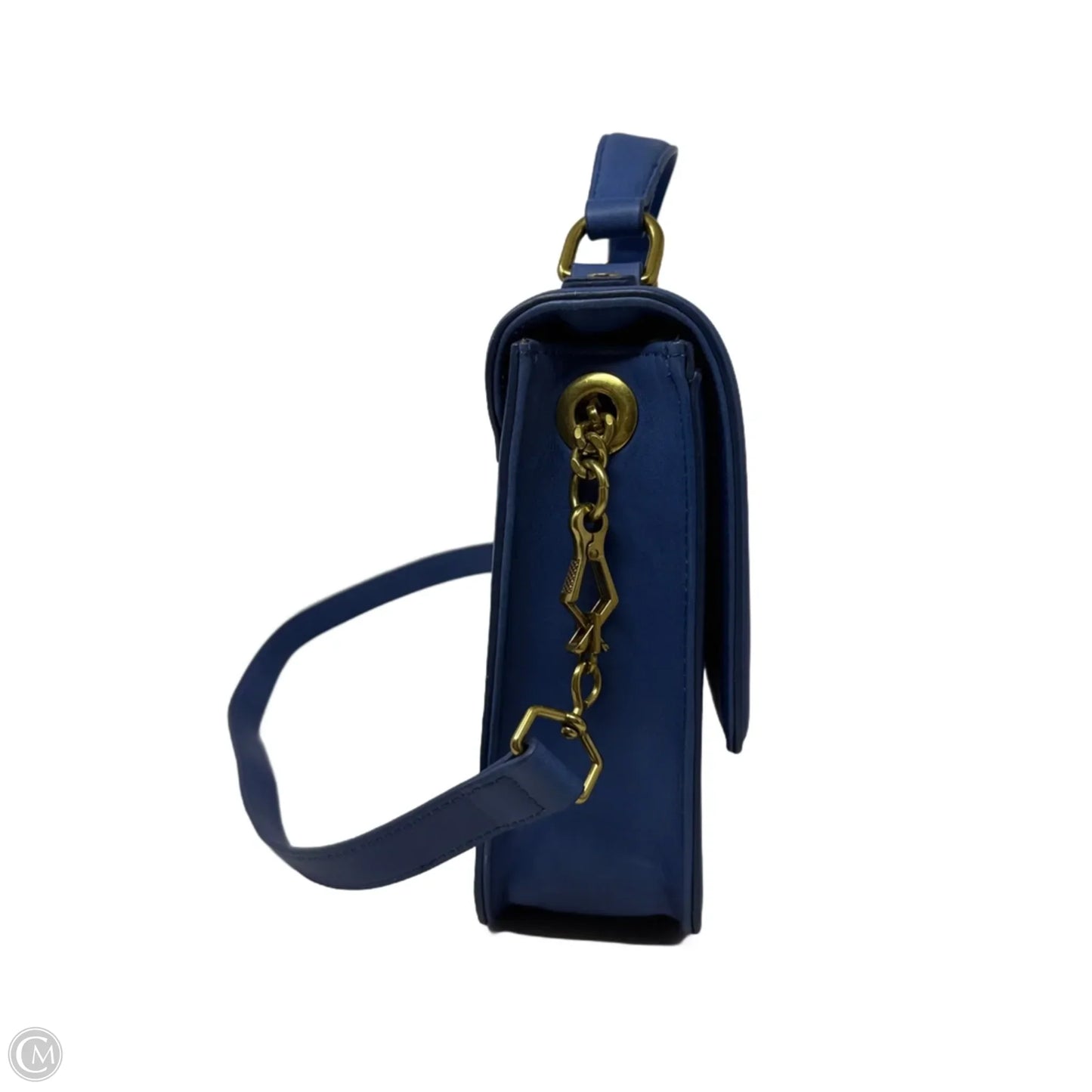 Edie Leather Shoulder Bag By J. Crew In Casablanca Blue, Size: Medium