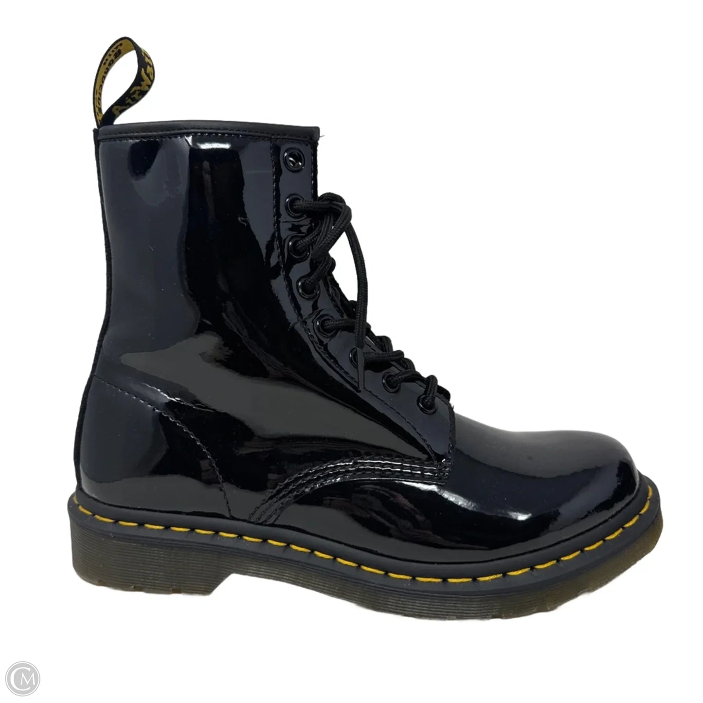 Patent 1460 Boots Combat By Dr Martens In Black, Size: 10