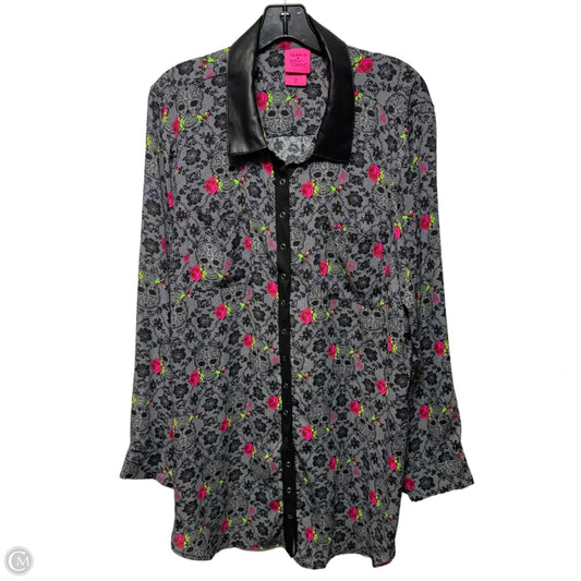 Top Long Sleeve By Torrid x Betsey Johnson In Multi-colored, Size: 2x