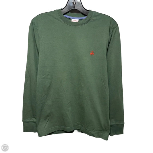 Top Long Sleeve Basic By Brooks Brothers In Green, Size: Xs