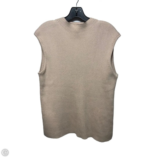 Top Sleeveless By Haven In Tan, Size: L
