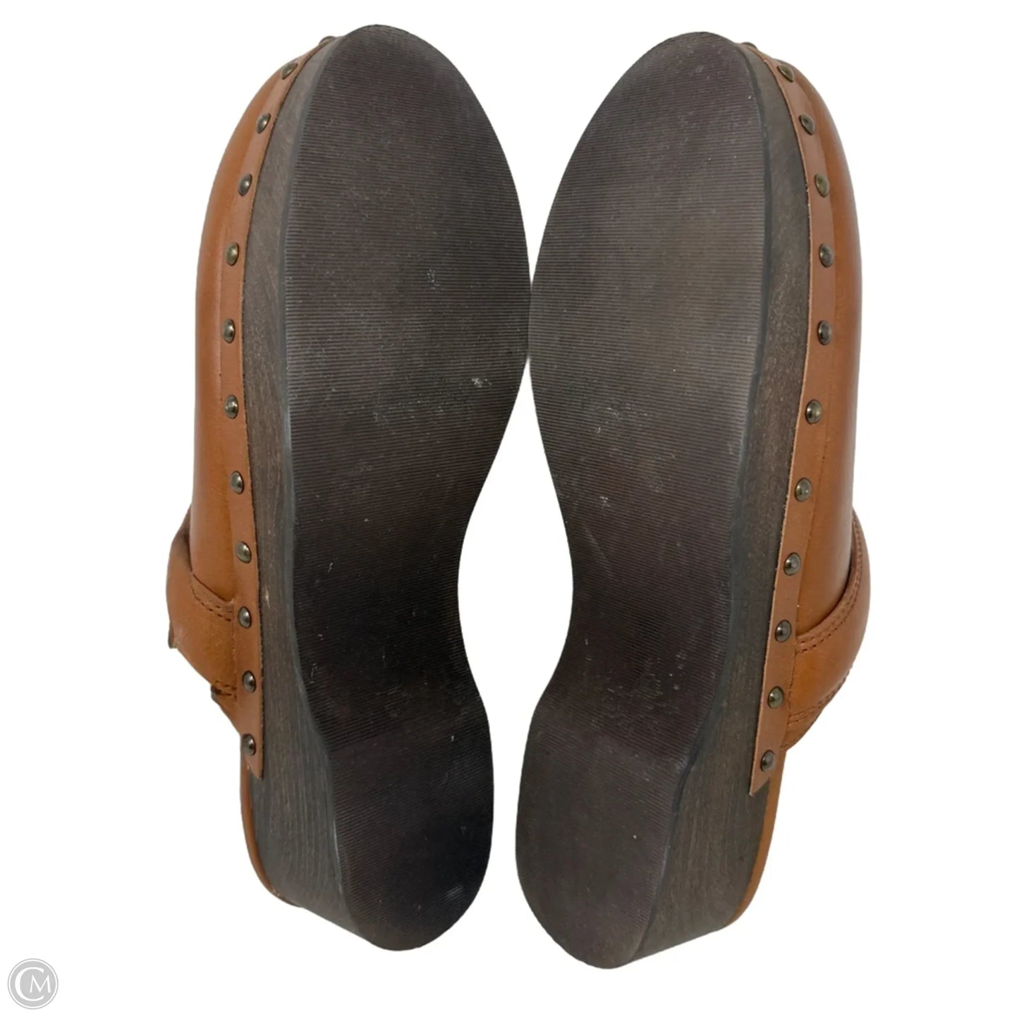 The Cecily Clog In Oiled Leather By Madewell In Tan, Size: 7.5