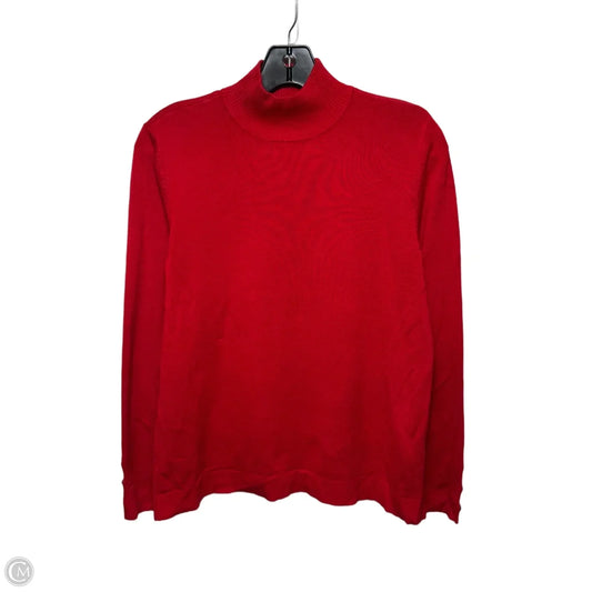Sweater By Chicos In Red, Size: M