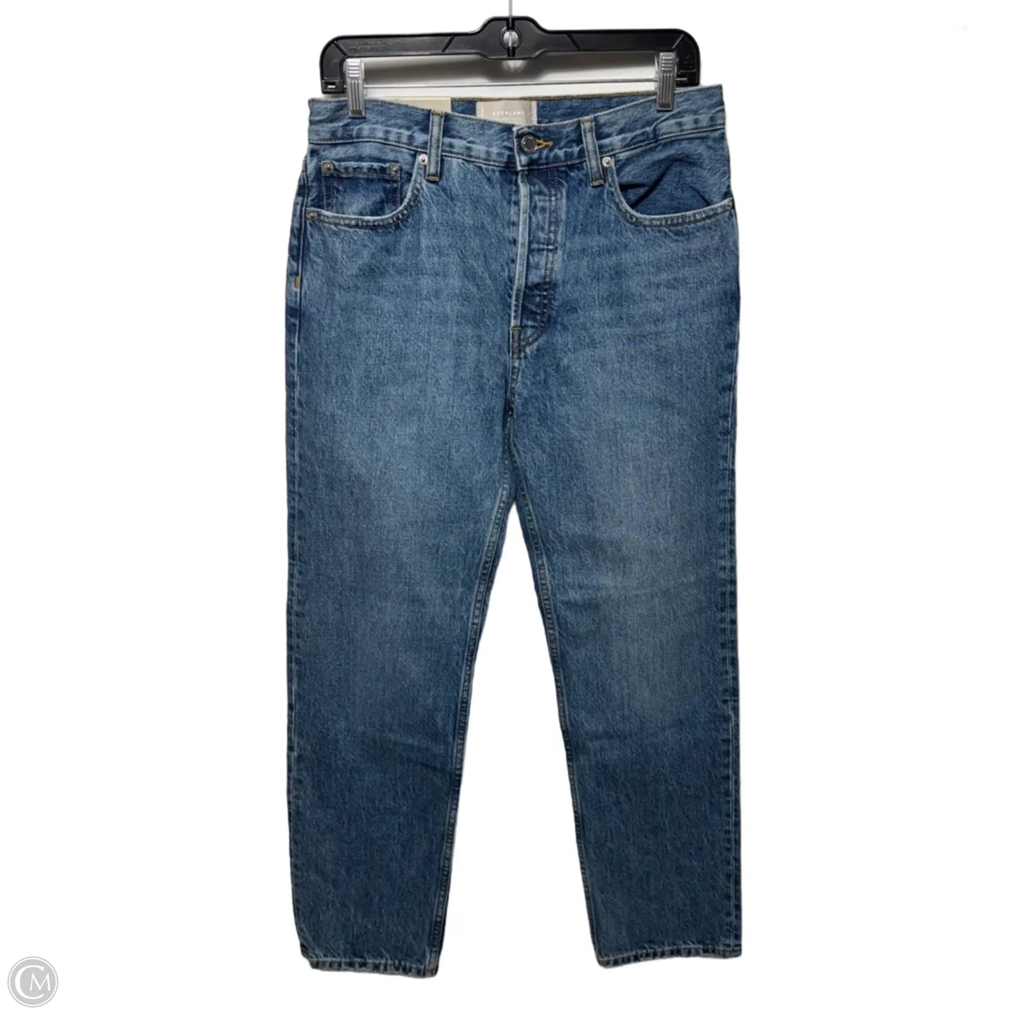 Relaxed Jeans Straight By Everlane In Blue Denim, Size: 2