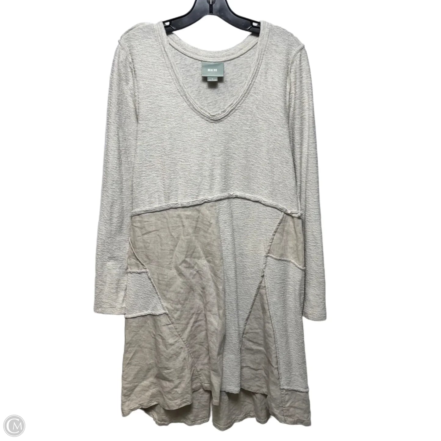 Patchwork Dress Casual Midi By Maeve In Cream, Size: M