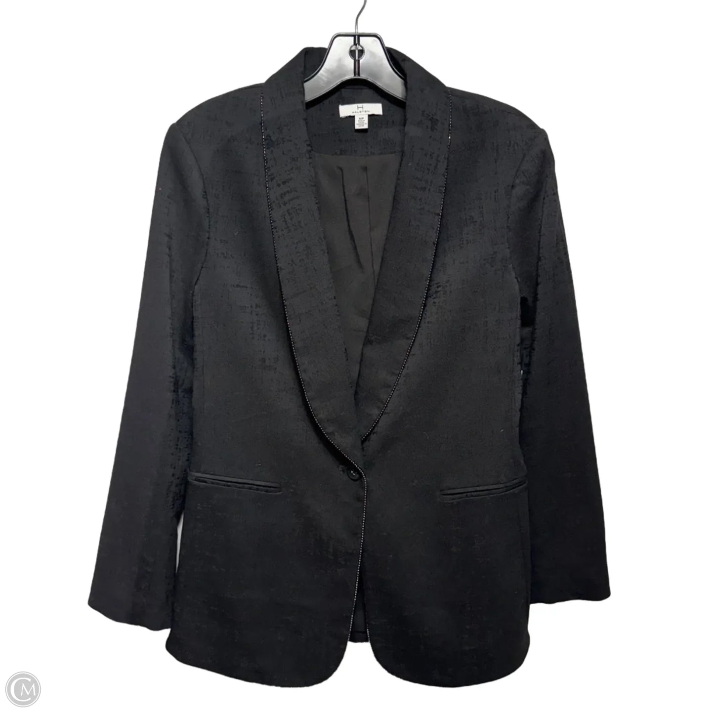 Blazer Designer By Halston In Black, Size: S