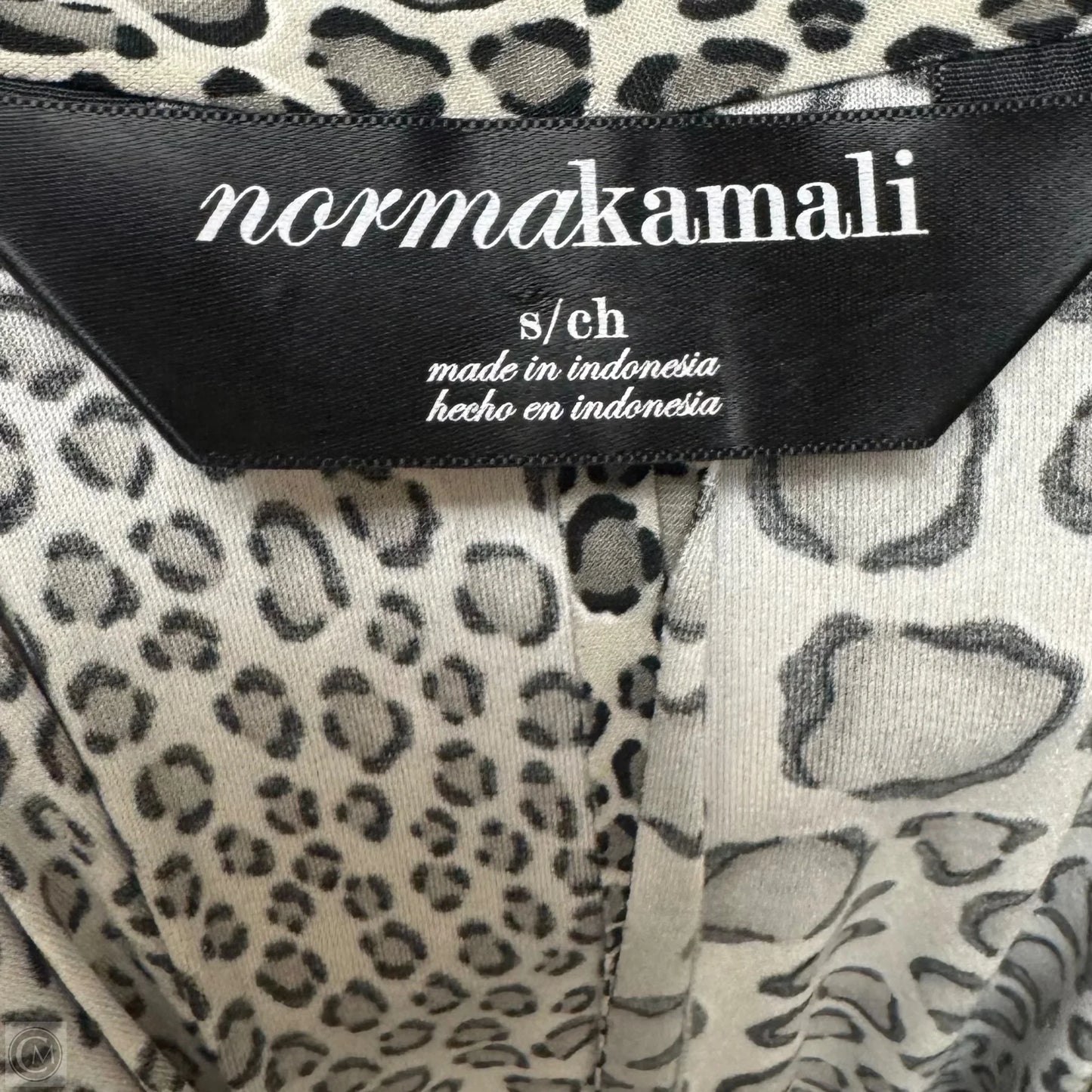 Faux Wrap Dress Casual Midi By Norma Kamali In Animal Print, Size: S