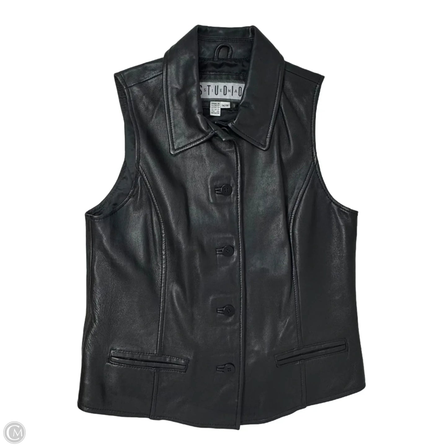 Leather Vest Other By studio siena In Black, Size: M