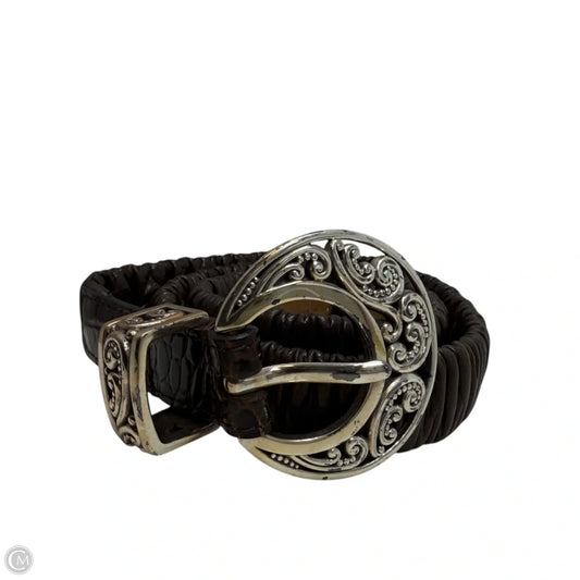 Leather Stretch Belt By Brighton, Size: Medium