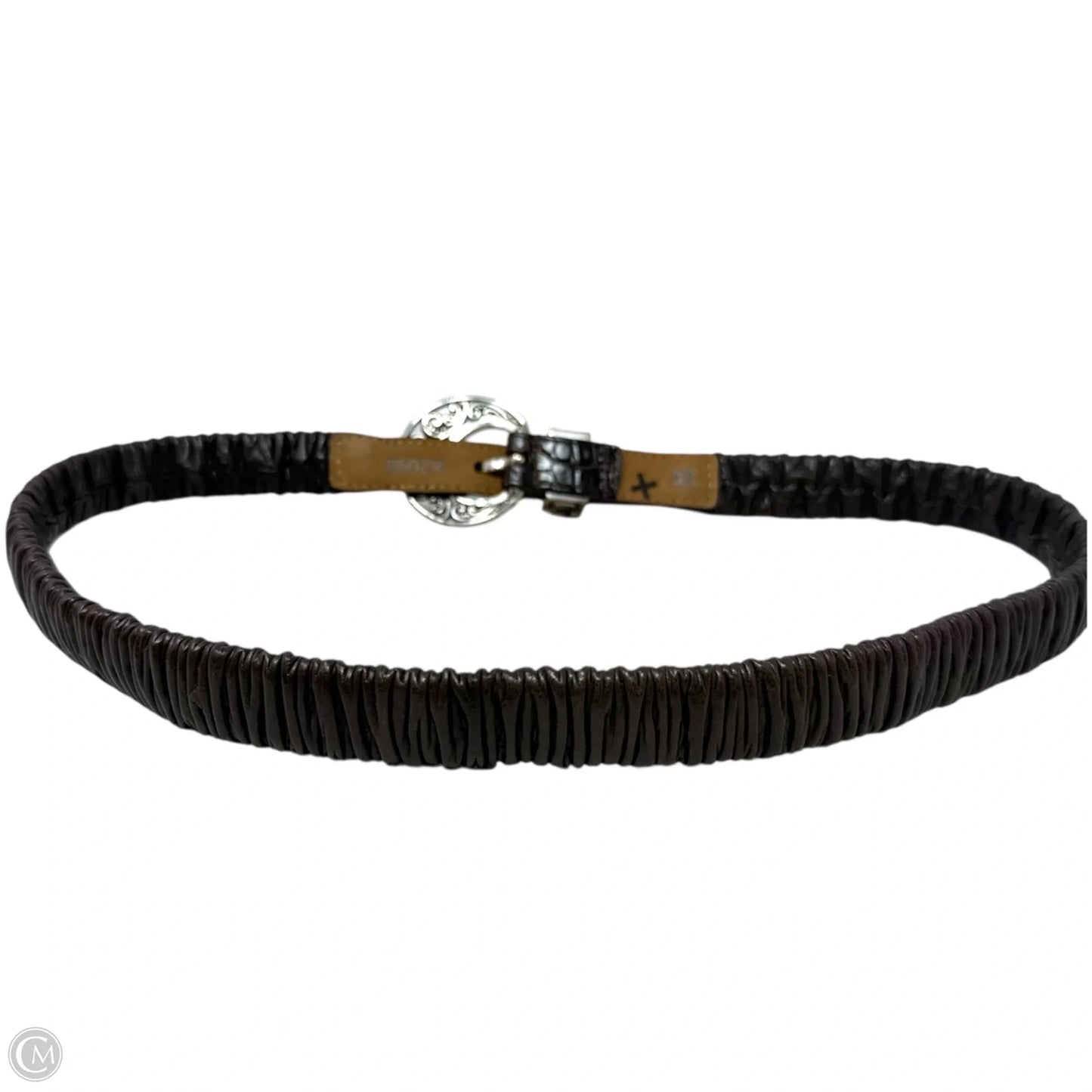 Leather Stretch Belt By Brighton, Size: Medium