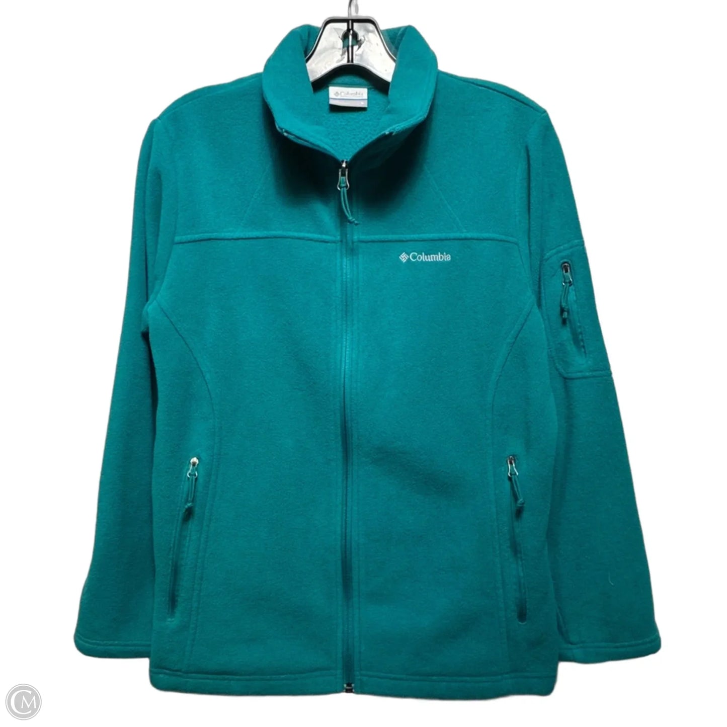 Jacket Fleece By Columbia In Teal, Size: M