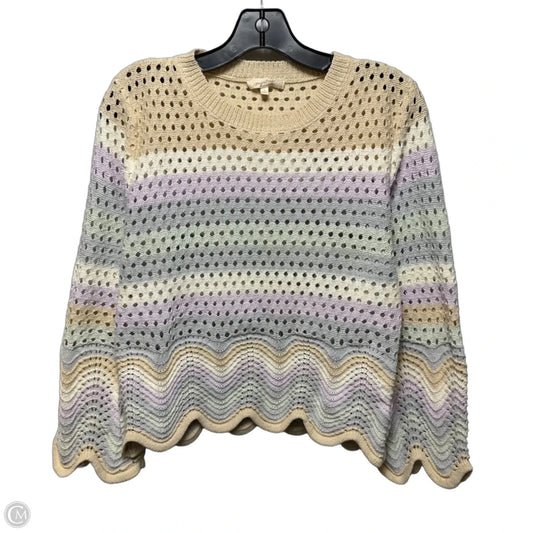 Open Knit Sweater By Mystree In Multi-colored, Size: S