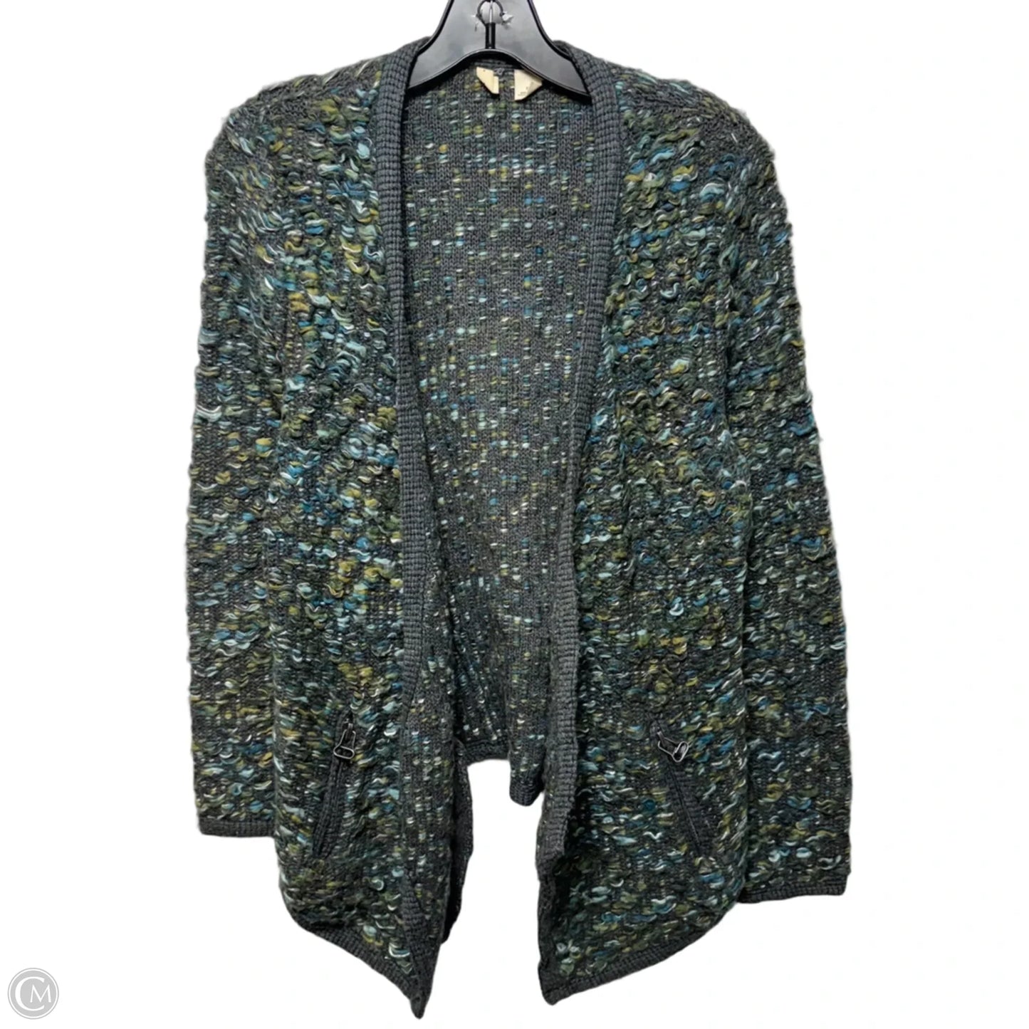 Sweater Cardigan By Moth In Blue & Green, Size: Xs