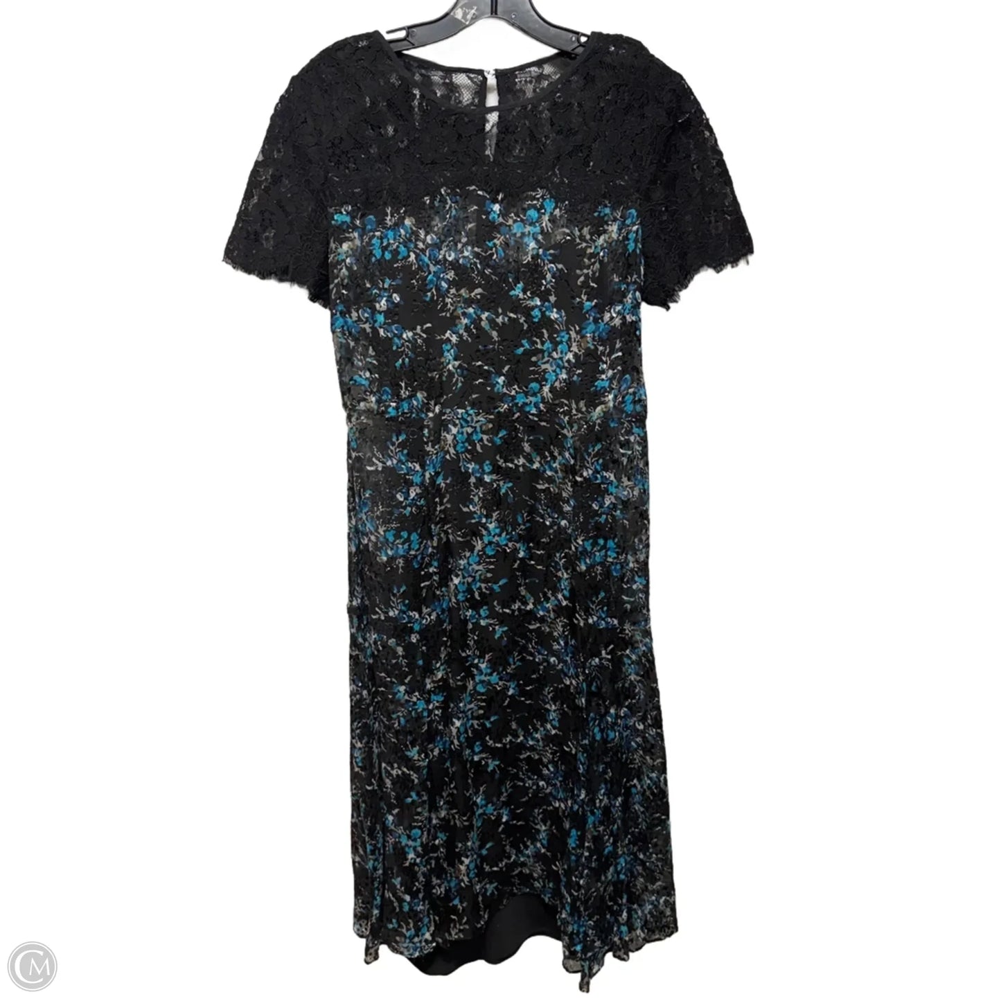 Lace Trim Dress Party Midi By Lk Bennett In Floral Print, Size: 8