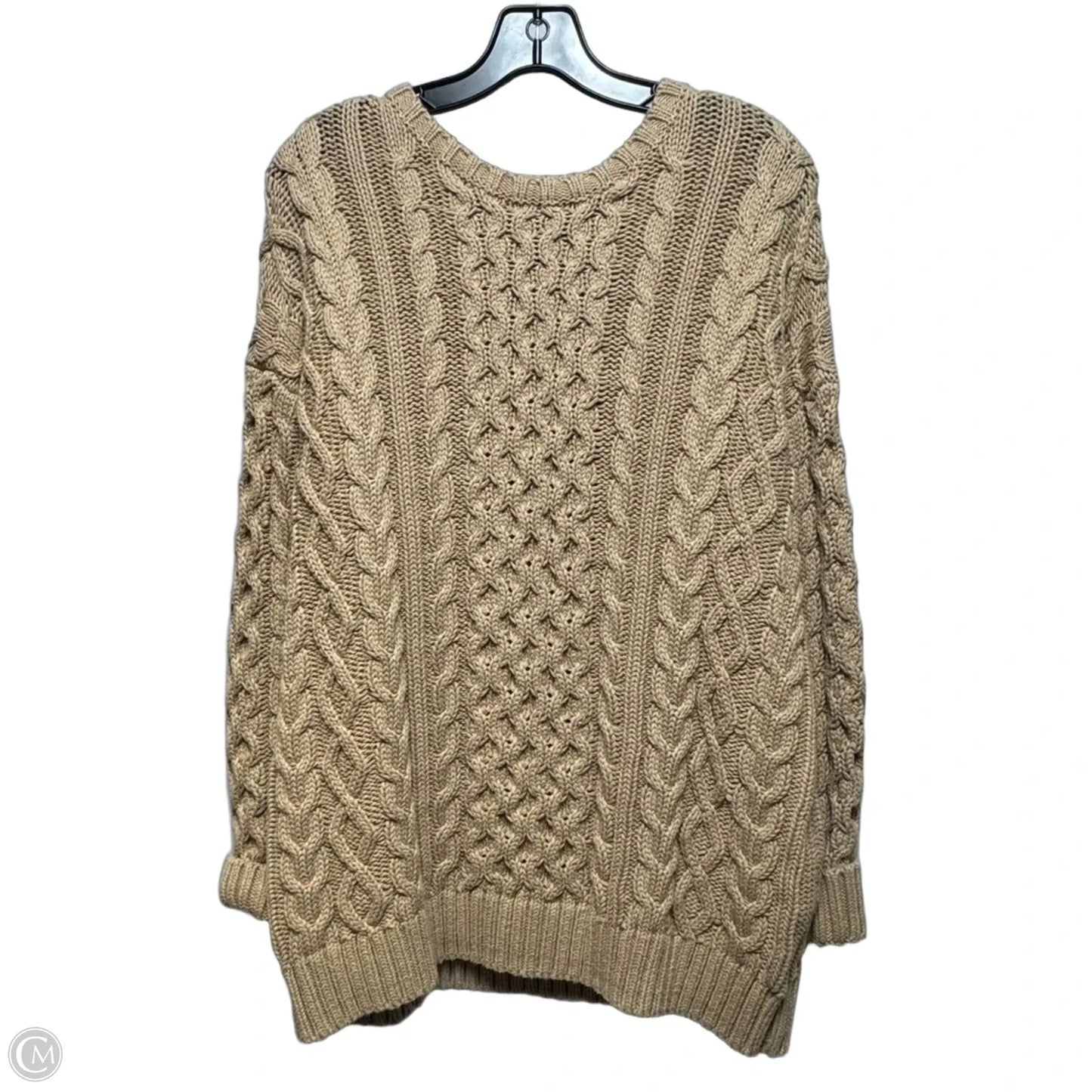 Sweater By Lands End In Tan, Size: S