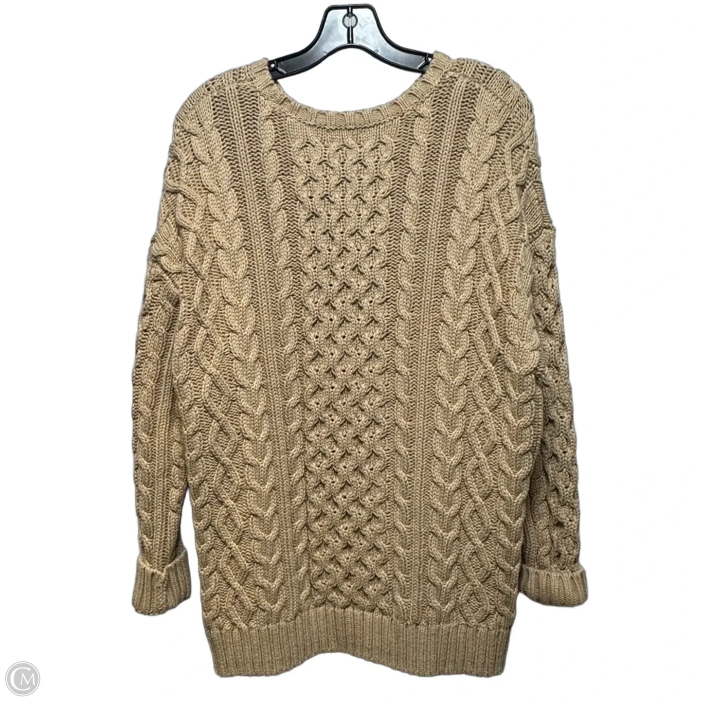Sweater By Lands End In Tan, Size: S