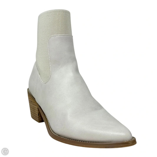 Boots Ankle Heels By Dolce Vita In Cream, Size: 10