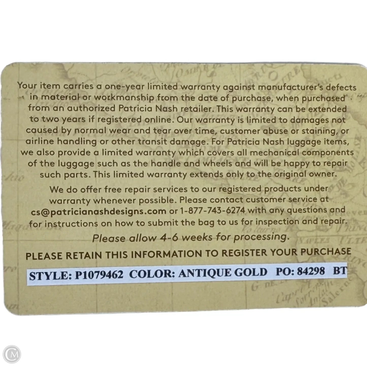 Cassis ID Card Colder Wallet Designer By Patricia Nash, Size: Medium