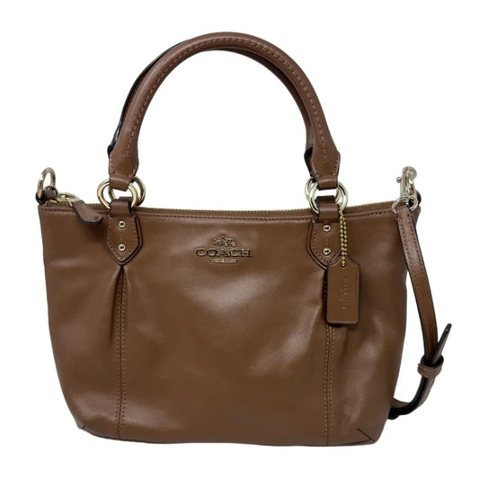 Colette Leather Mini Satchel Designer By Coach, Size: Medium
