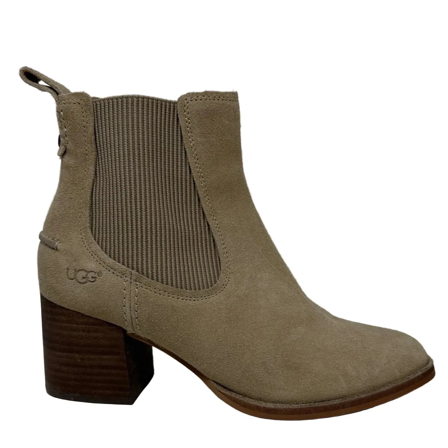 Faye Suede Chelsea Boots Designer By Ugg In Tan, Size: 8