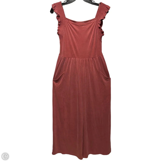 Wide Leg Jumpsuit By Saturday/sunday In Pink, Size: M