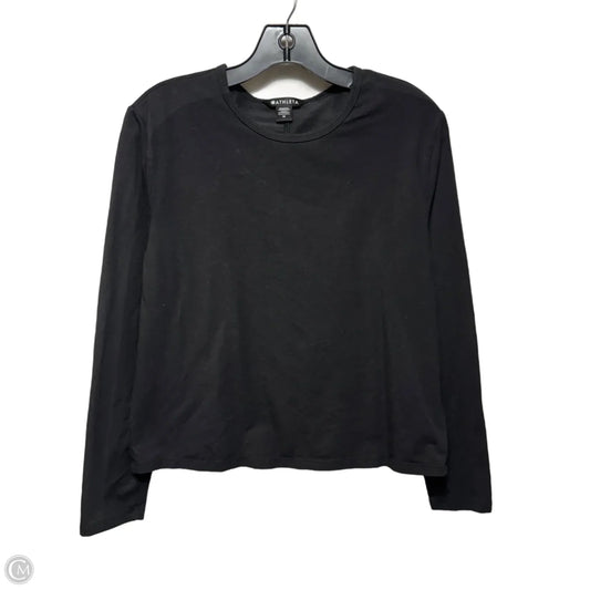 Athletic Top Long Sleeve Crewneck By Athleta In Black, Size: M