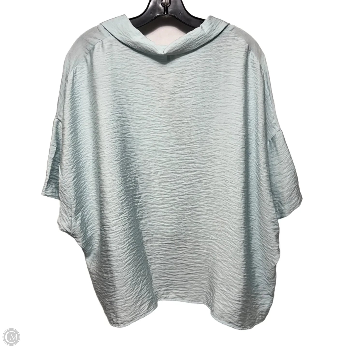 Dylon Short-Sleeve Wide Placket Top In Blue By Anthropologie, Size: Lp