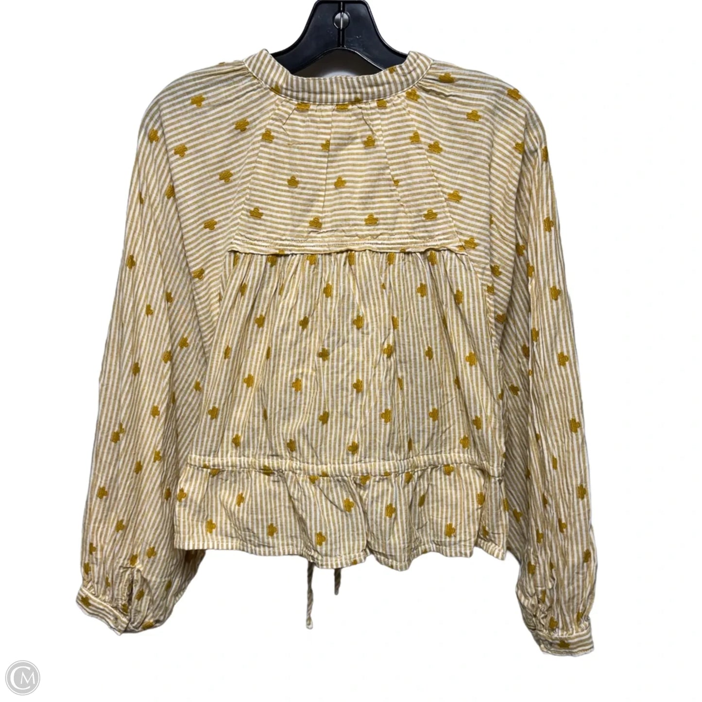 Top Long Sleeve By Pilcro In Striped Pattern, Size: M