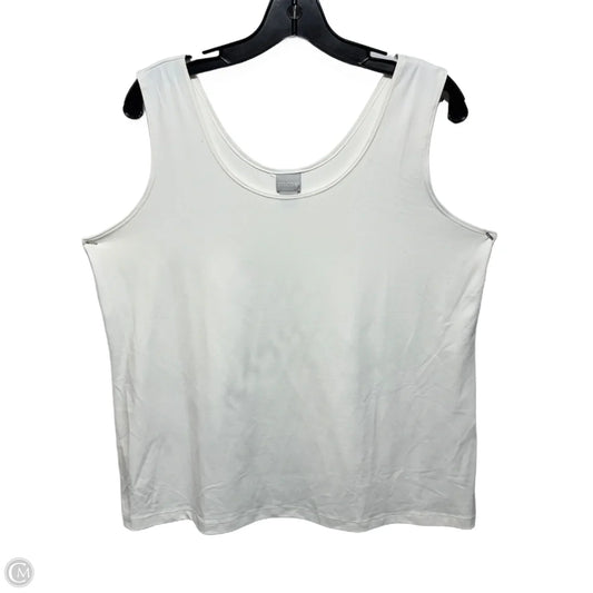 Tank Top By Chicos In White, Size: Xl