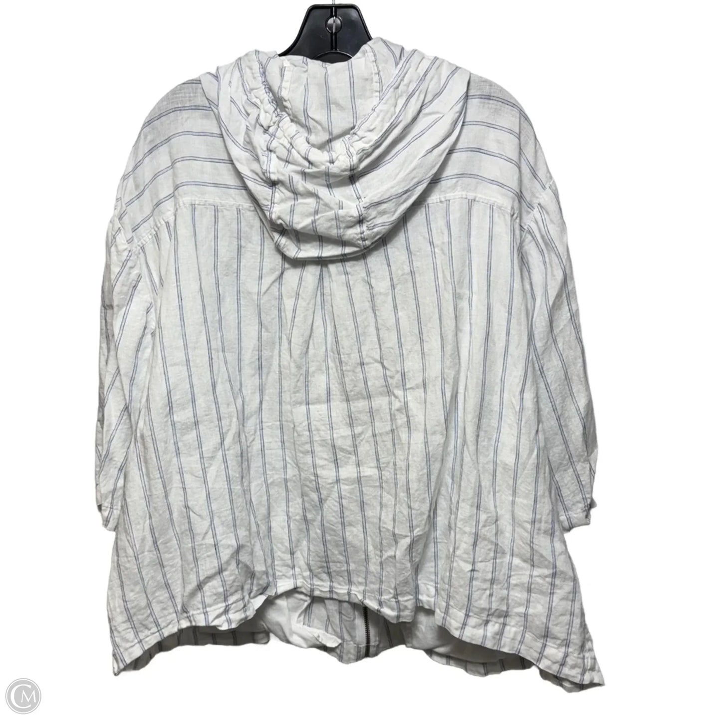 Linen Jacket Other By Coldwater Creek In Striped Pattern, Size: 3x