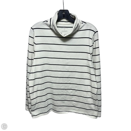 Top Long Sleeve By Talbots In Striped Pattern, Size: 1x
