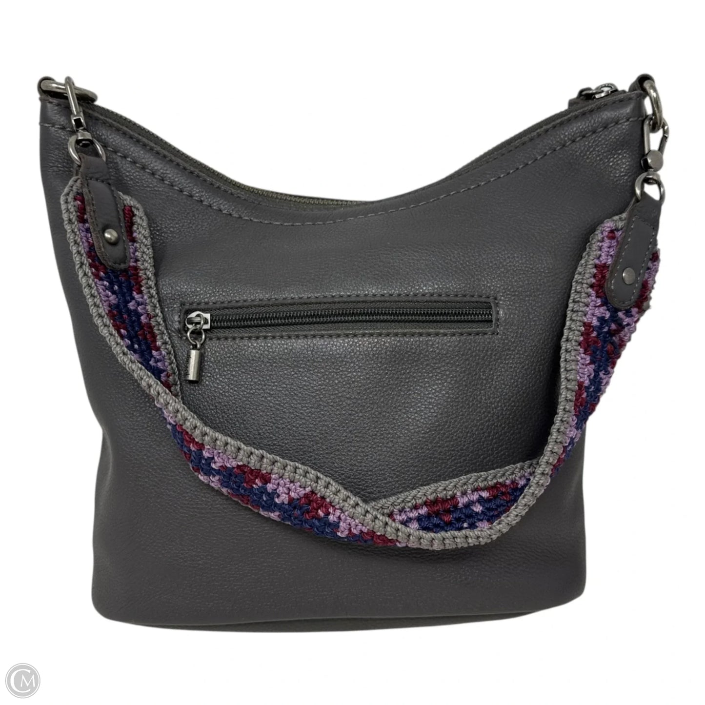 Crochet Strap Shoulder Handbag Leather By The Sak, Size: Medium