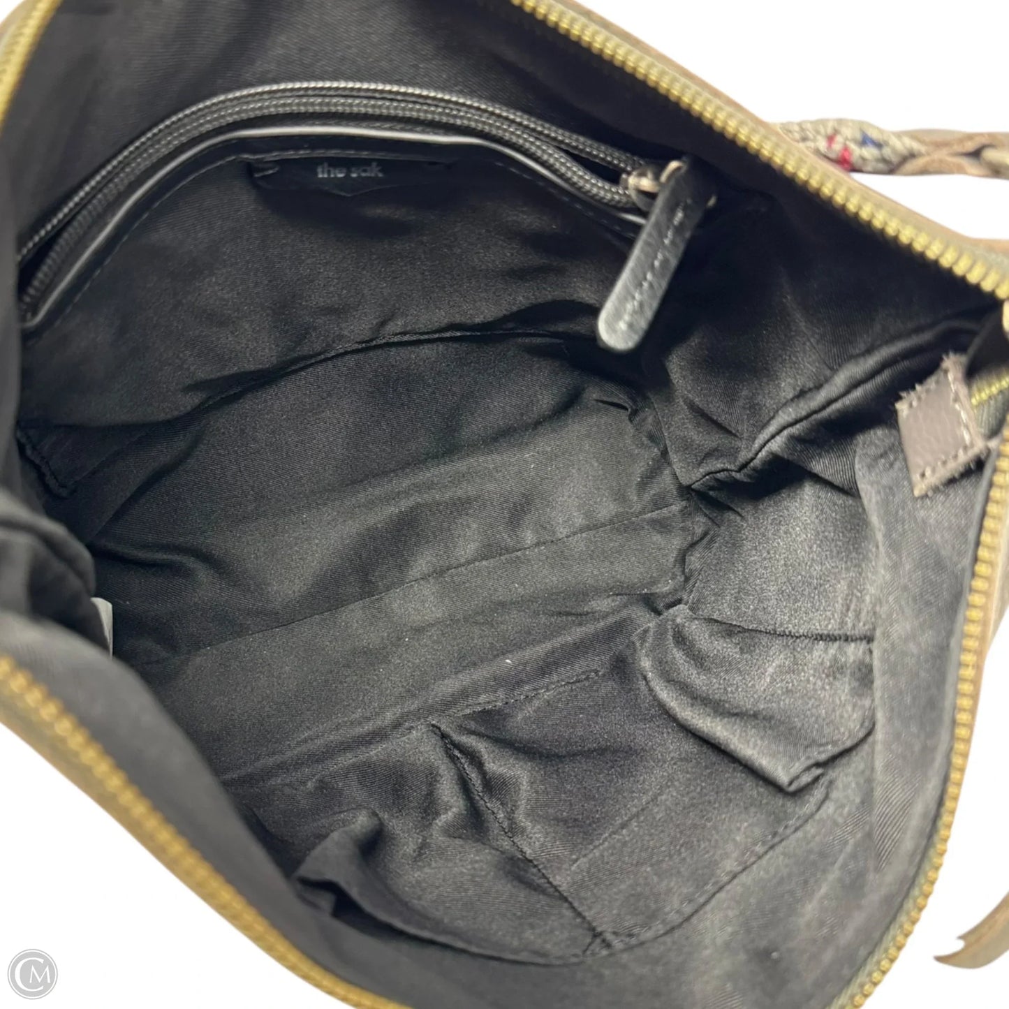 Crochet Strap Shoulder Handbag Leather By The Sak, Size: Medium