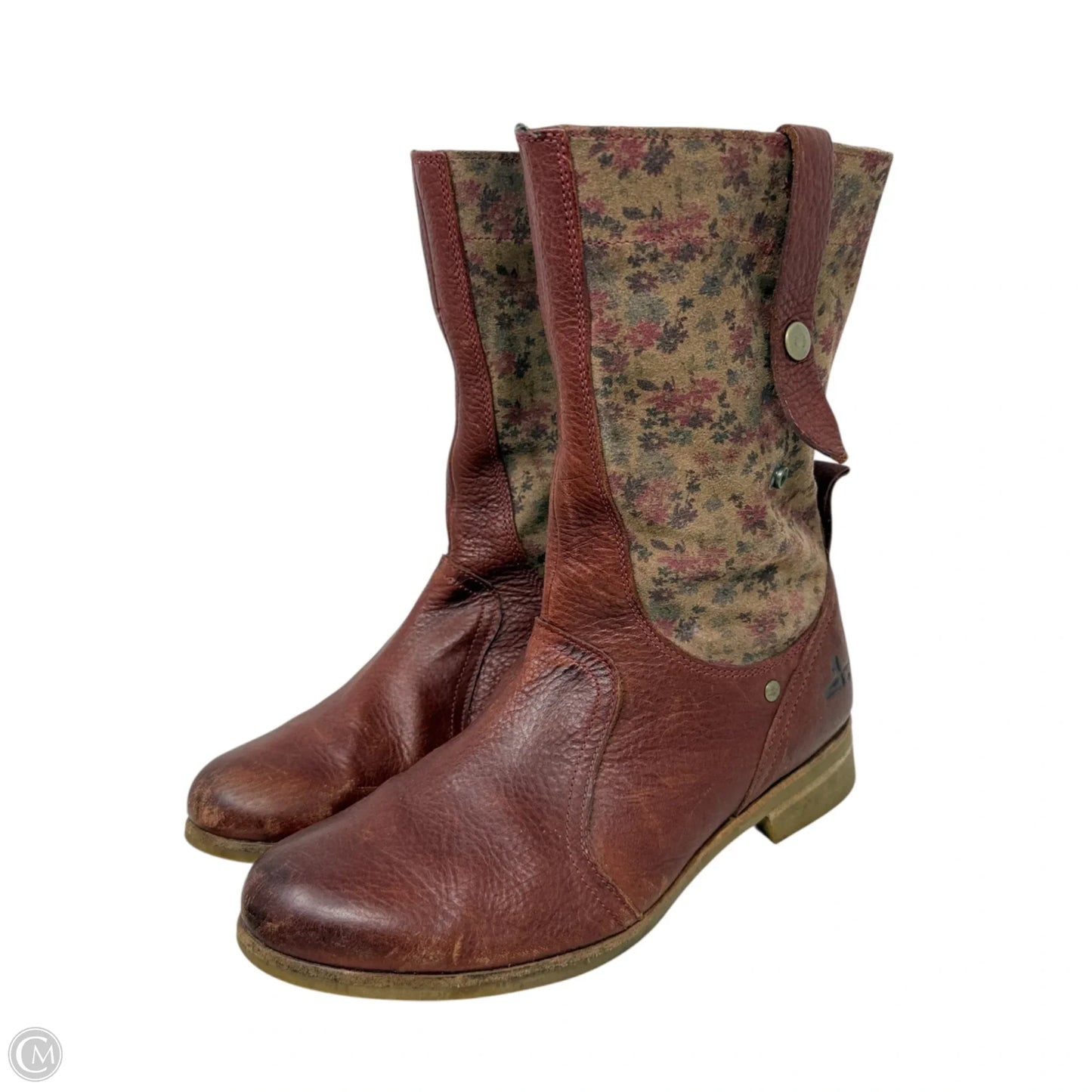 Furlong Calico Floral Boots By J Shoes X Anthropologie In Floral Print, Size: 7