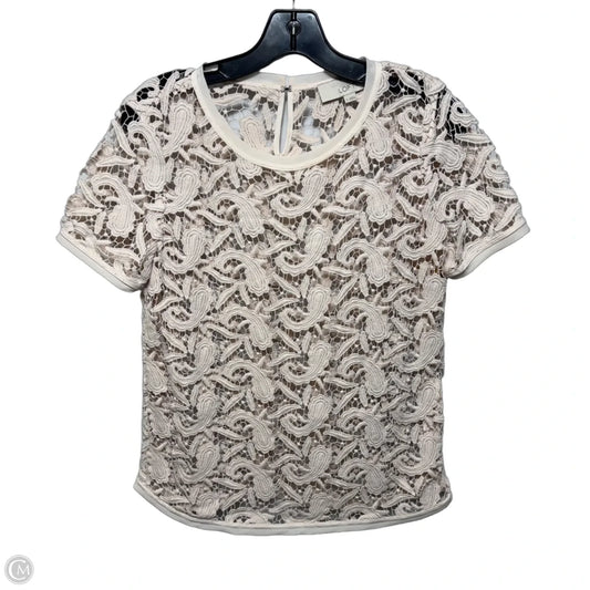Top Short Sleeve By Loft In Pink, Size: S
