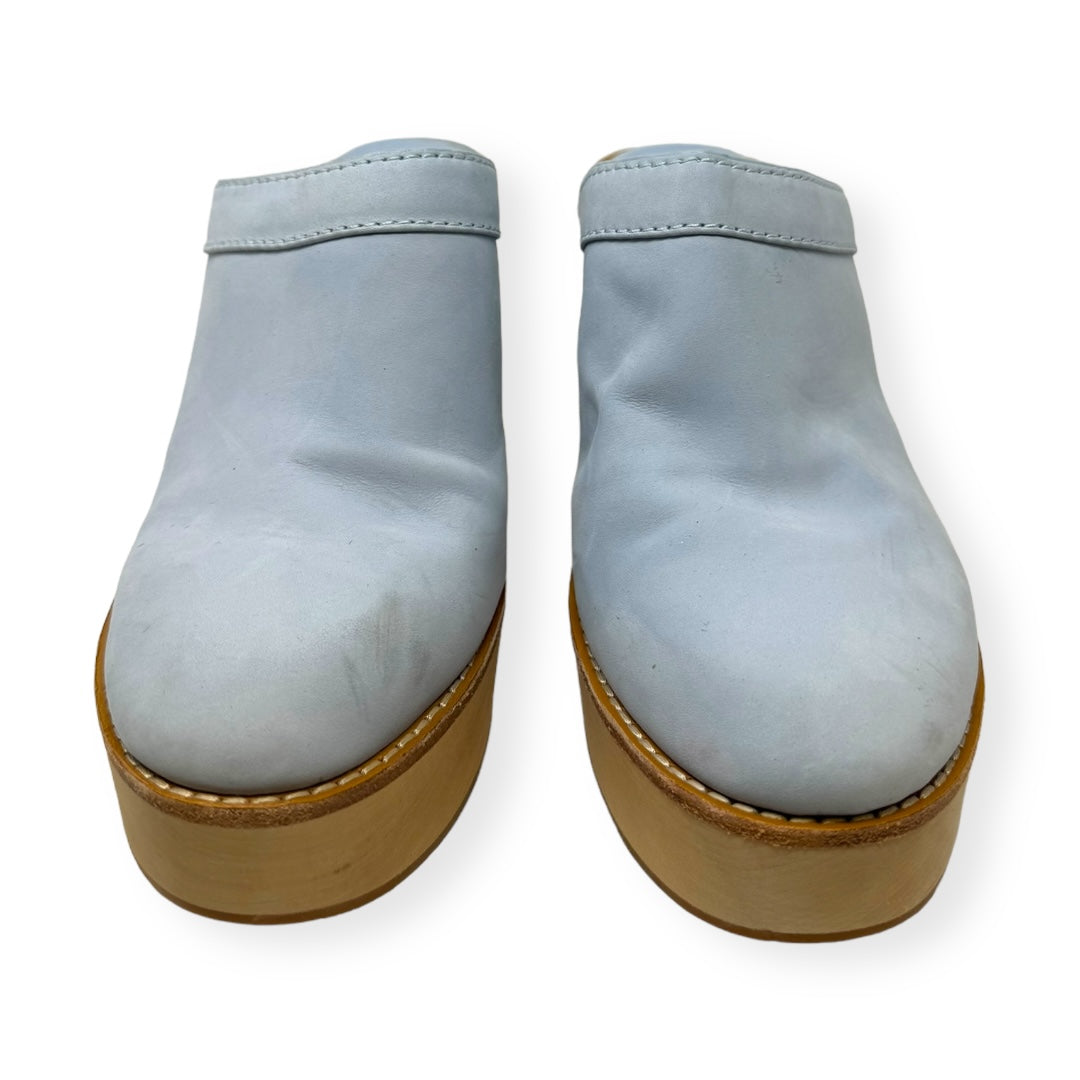 Baby Blue Shoes Heels Block Antonio Melani, Size 8.5